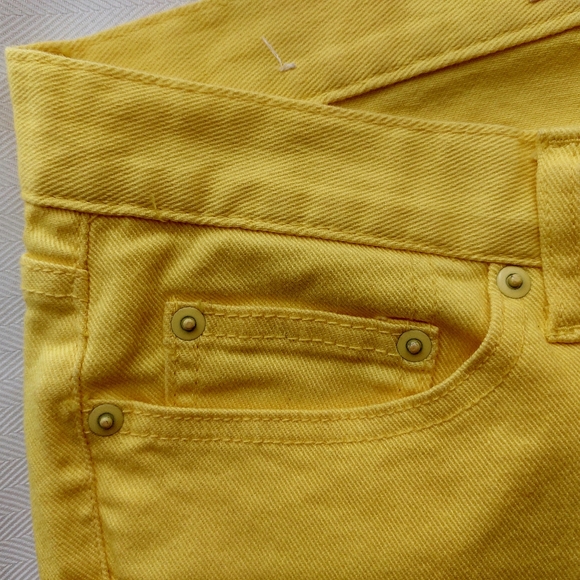 Joe Fresh Style Frais Denim Jeans Yellow Size 6 - Picture 8 of 9